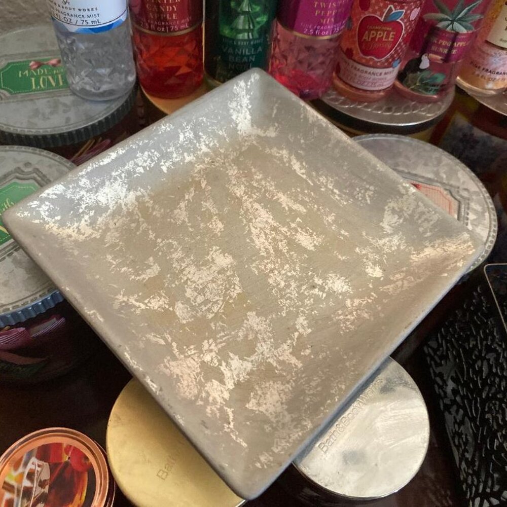 Square Heavy Silver Tray